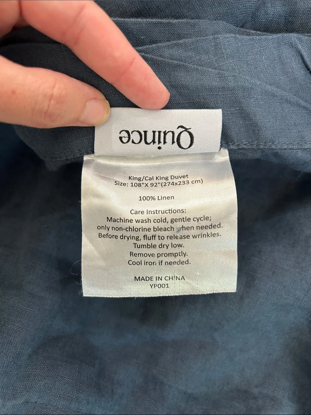 Quince linen duvet